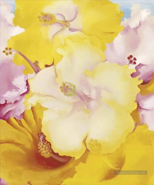 Fleurs décoratives modernes œuvres - Hibiscus Georgia Okeeffe décoration florale